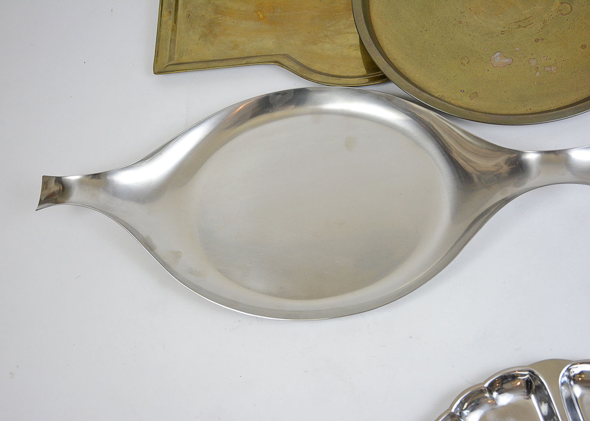 Selection of Metal Serving Platters