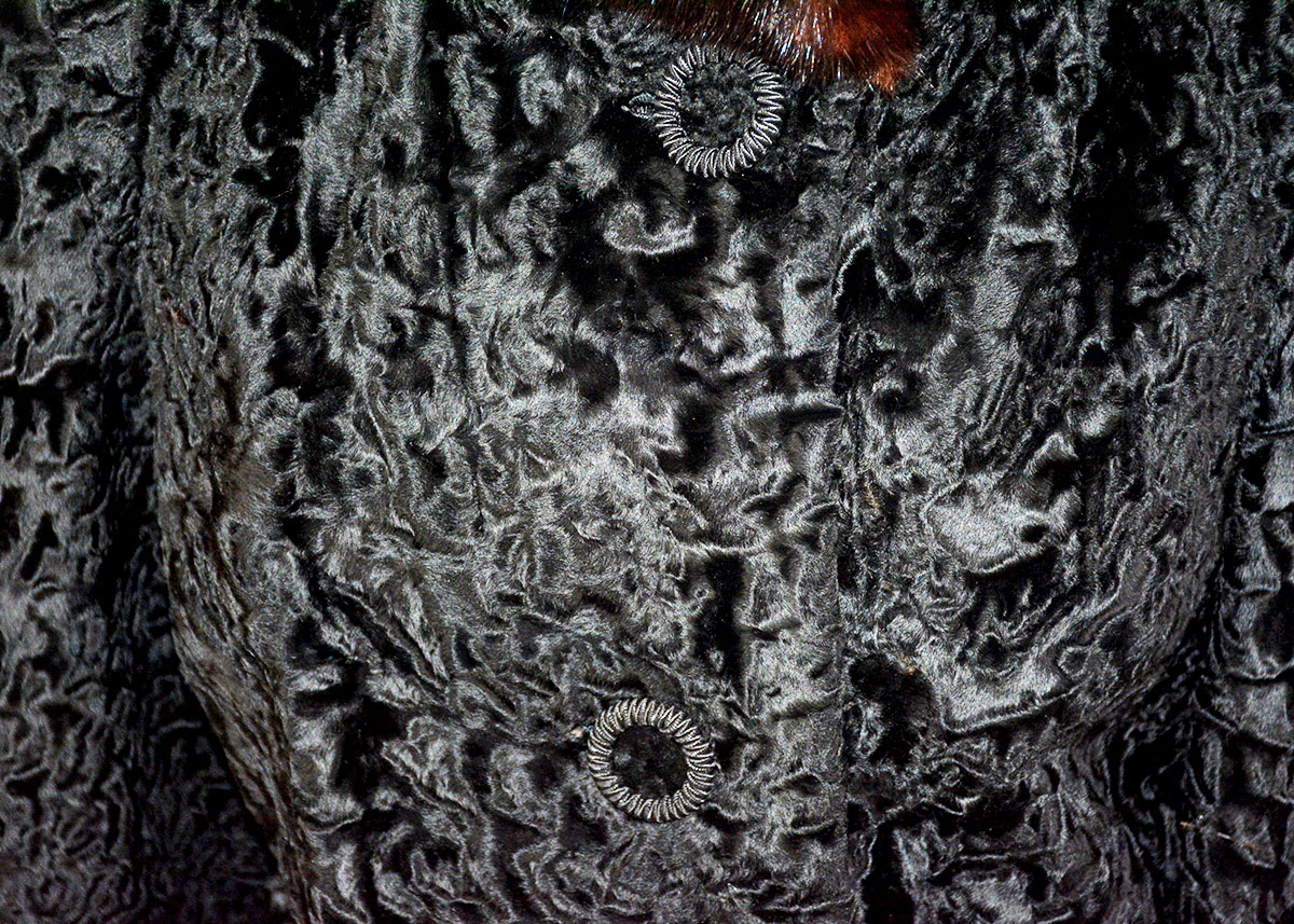 Vintage Mink and Curly Lamb Fur Evening Jacket