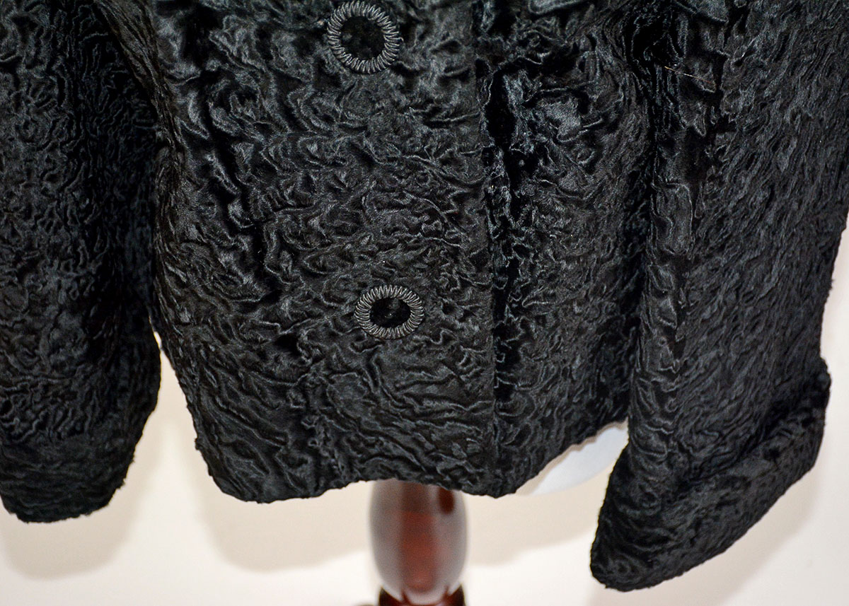 Vintage Mink and Curly Lamb Fur Evening Jacket