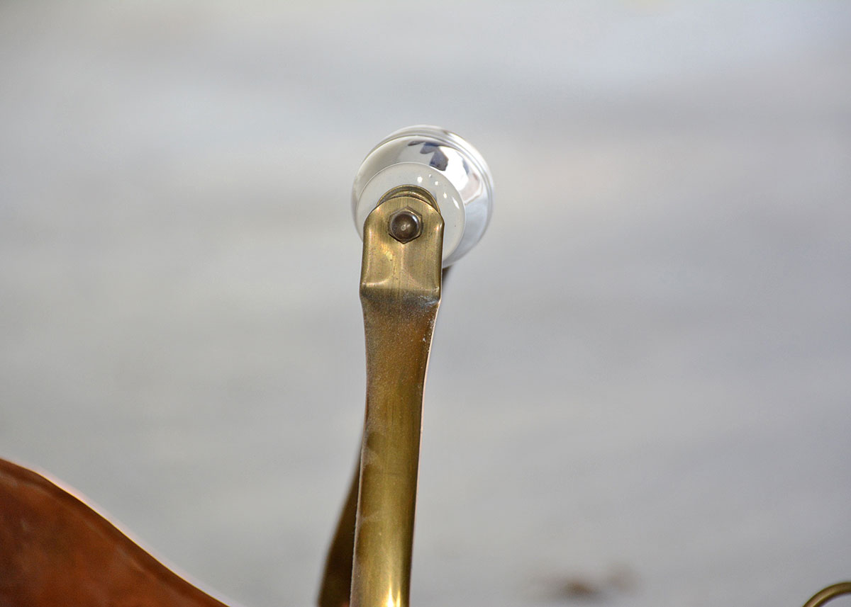 Antique Hand Hammered Copper Coal Scuttle and Weighted Planter