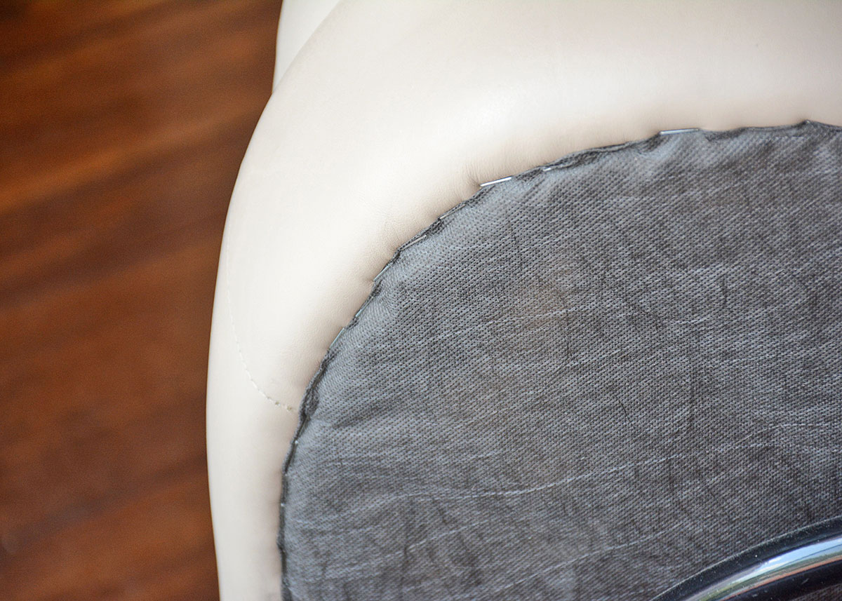 Leatherette Swivel Club Chair