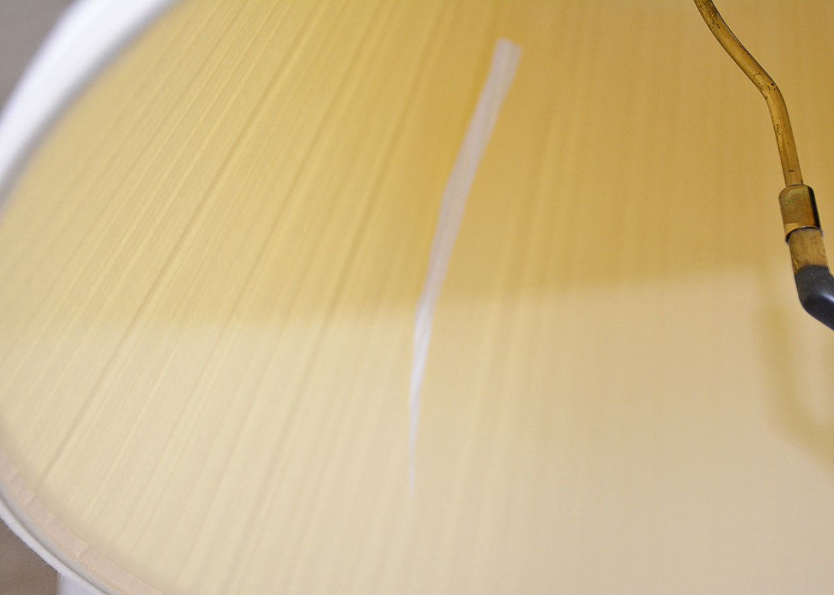 Floor Lamp with Fruitwood Tray Table