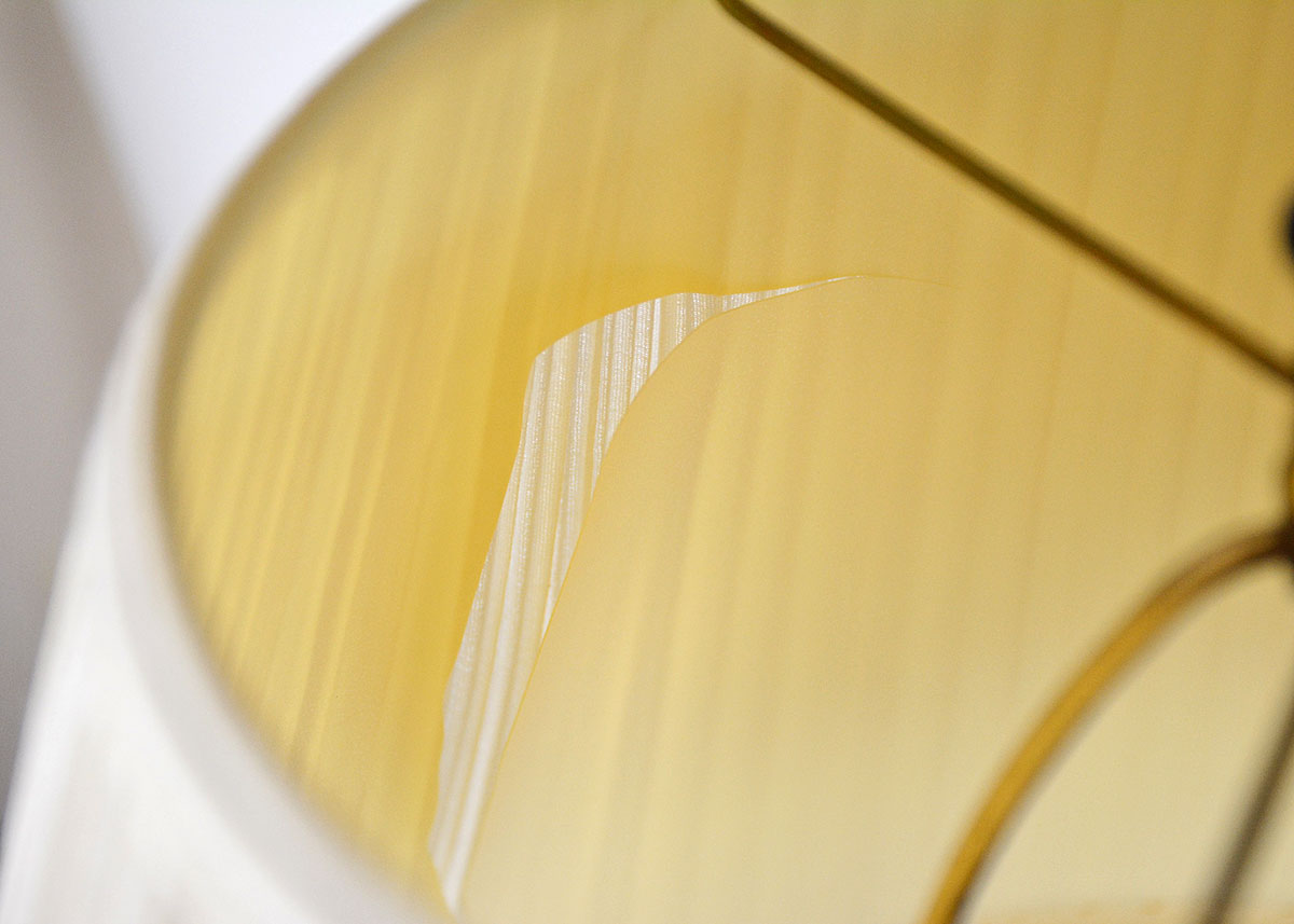 Floor Lamp with Fruitwood Tray Table