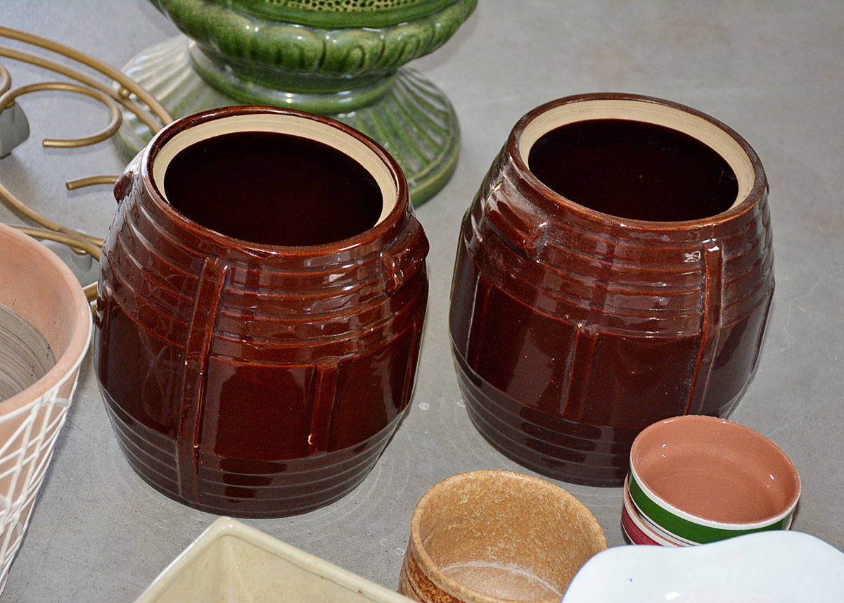 Large Vintage Roseville Planter and More