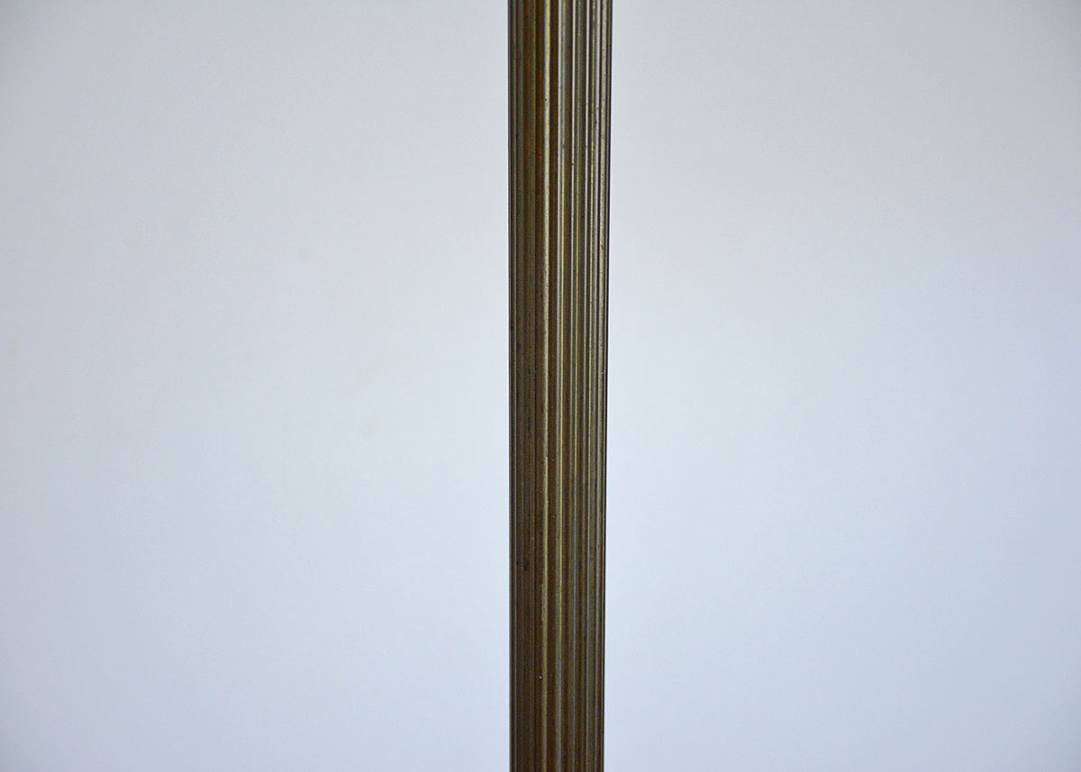 Floor Lamp with Metal and Marble Base