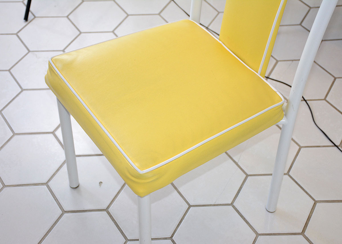 Vintage Yellow and White Dinette Set