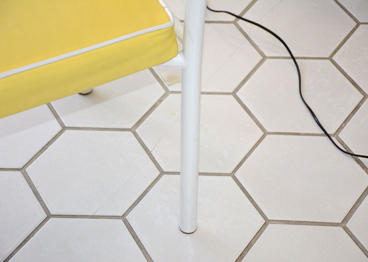 Vintage Yellow and White Dinette Set