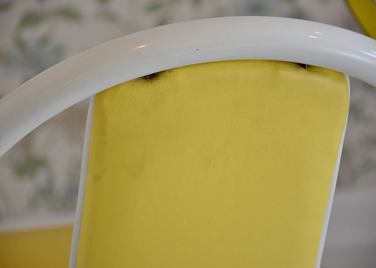 Vintage Yellow and White Dinette Set