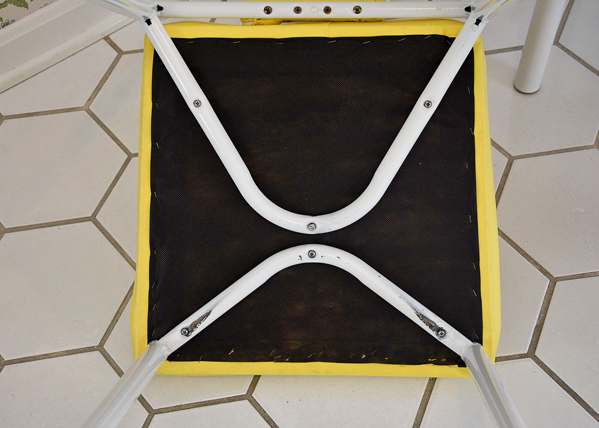 Vintage Yellow and White Dinette Set