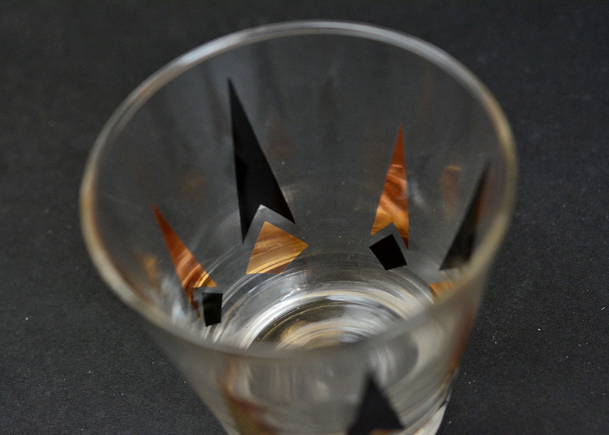 Two Sets of Mid Century Modern Glasses