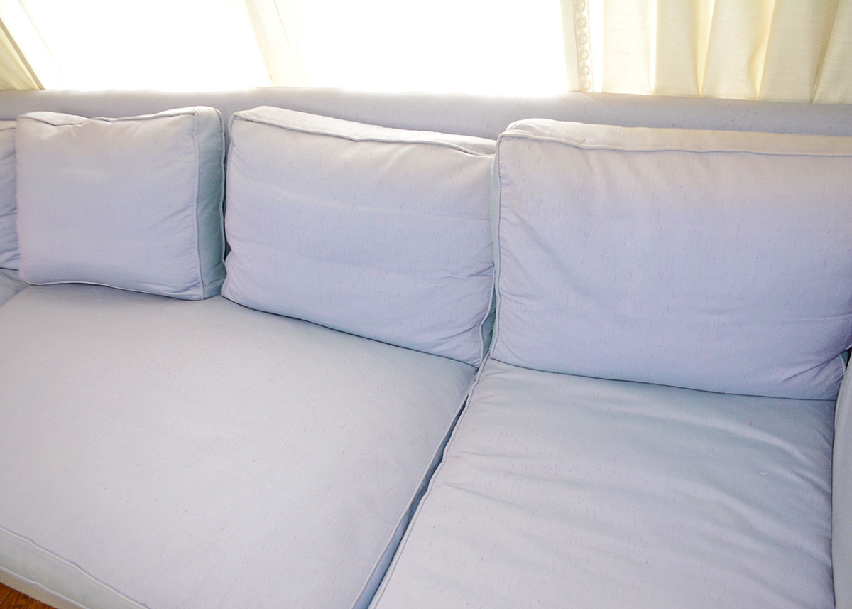 Ralph Morse Lilac Purple Down Filled Sofa