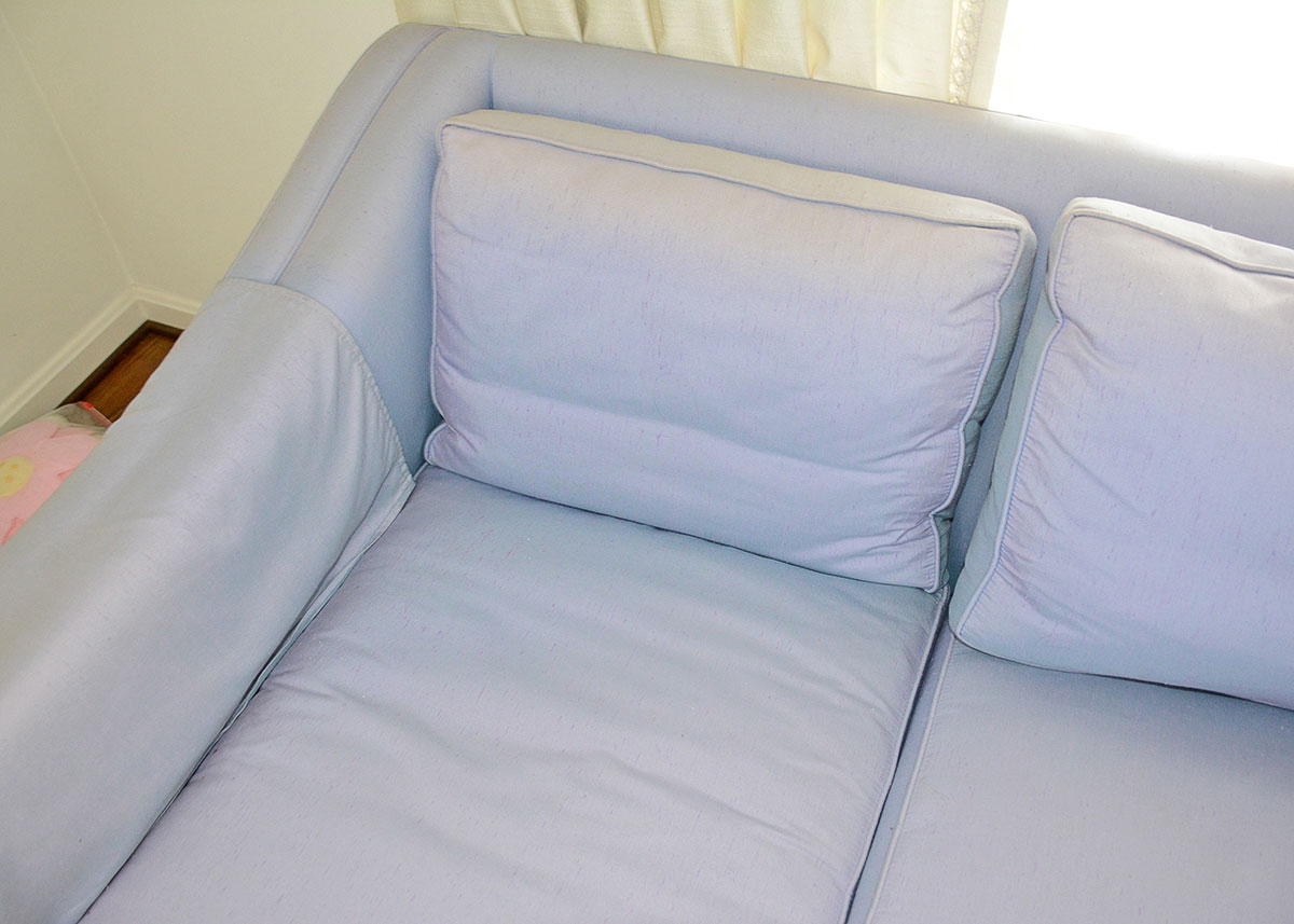 Ralph Morse Lilac Purple Down Filled Sofa