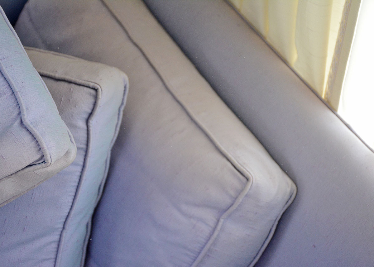 Ralph Morse Lilac Purple Down Filled Sofa