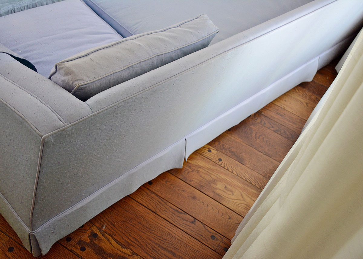 Ralph Morse Lilac Purple Down Filled Sofa