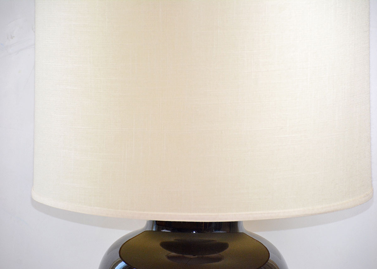 Ceramic Black and White Lamp