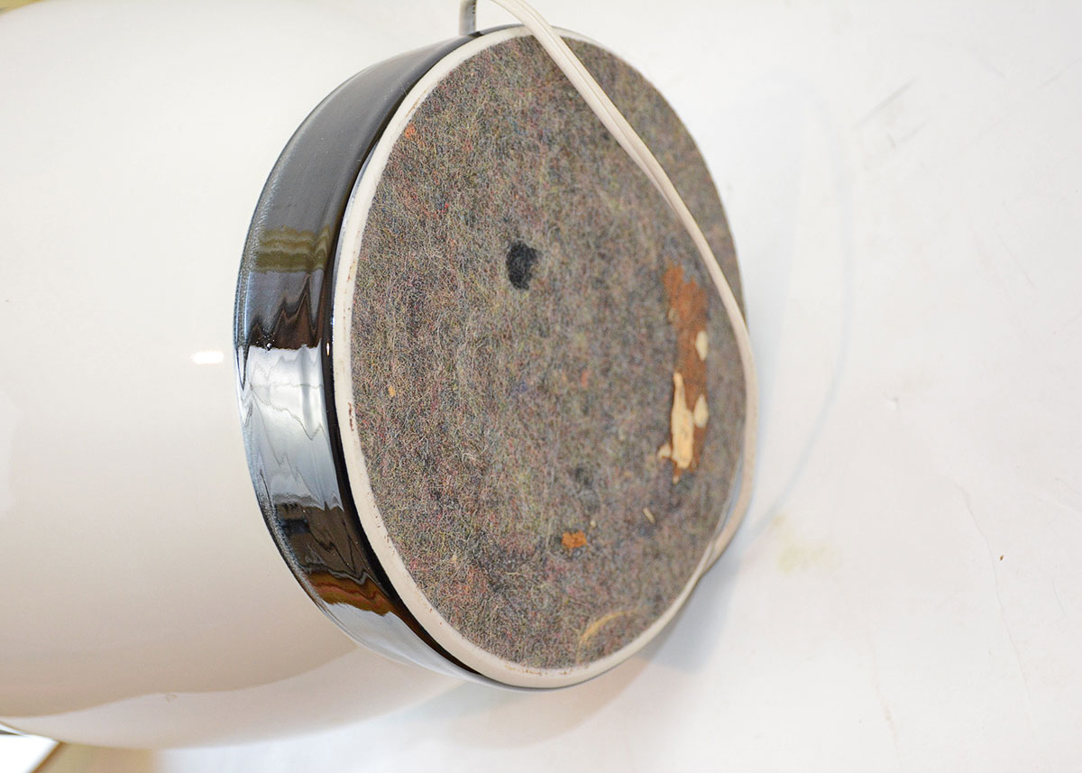 Ceramic Black and White Lamp