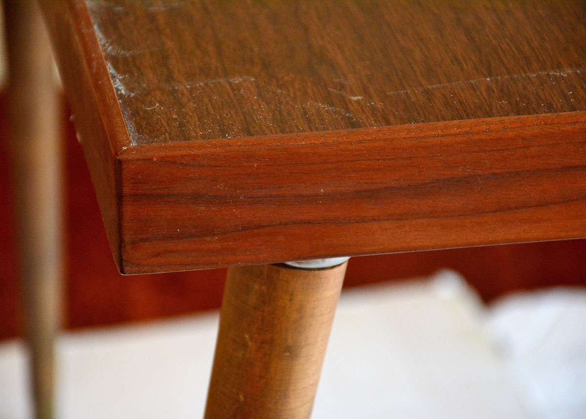 Mid-Century Style Table with Adjustable Legs