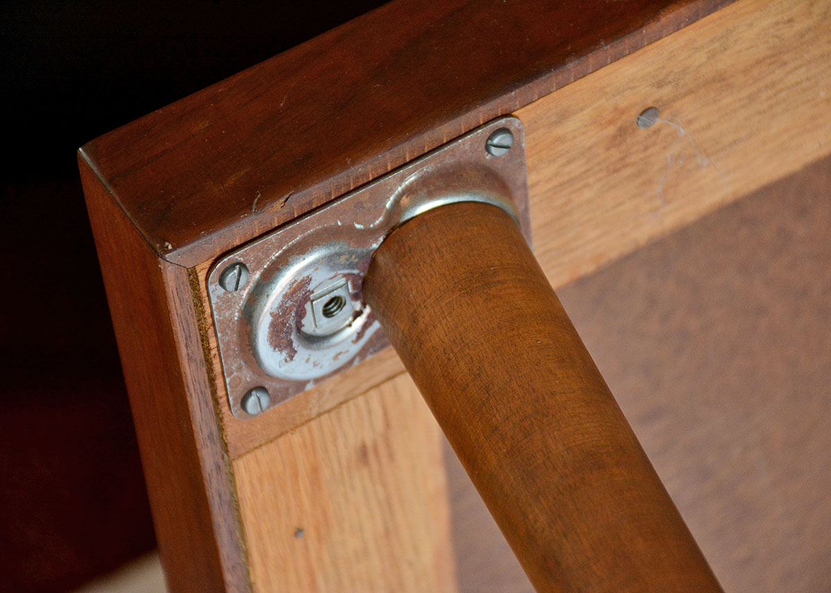 Mid-Century Style Table with Adjustable Legs