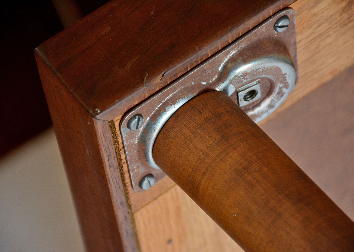 Mid-Century Style Table with Adjustable Legs