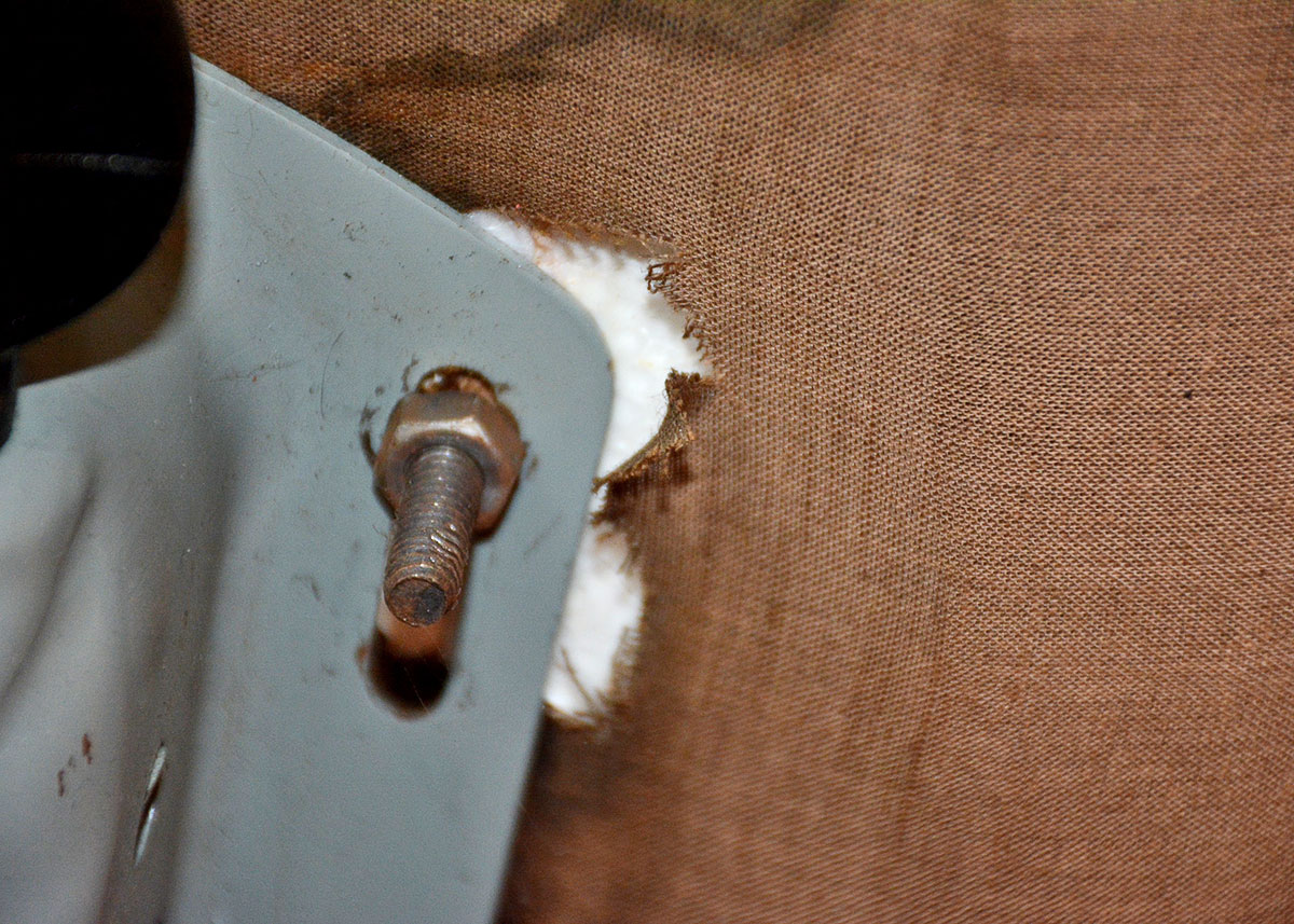 Mid Century Modern Black Leatherette Overman Lounge Chair and Ottoman