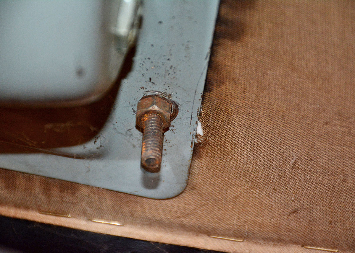 Mid Century Modern Black Leatherette Overman Lounge Chair and Ottoman