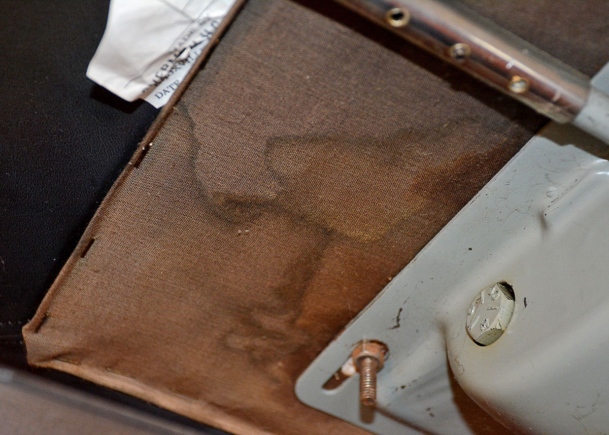 Mid Century Modern Black Leatherette Overman Lounge Chair and Ottoman