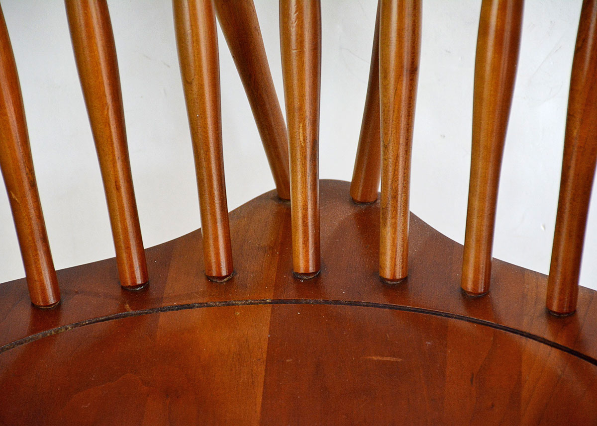 Windsor Style Wooden Arm Chair