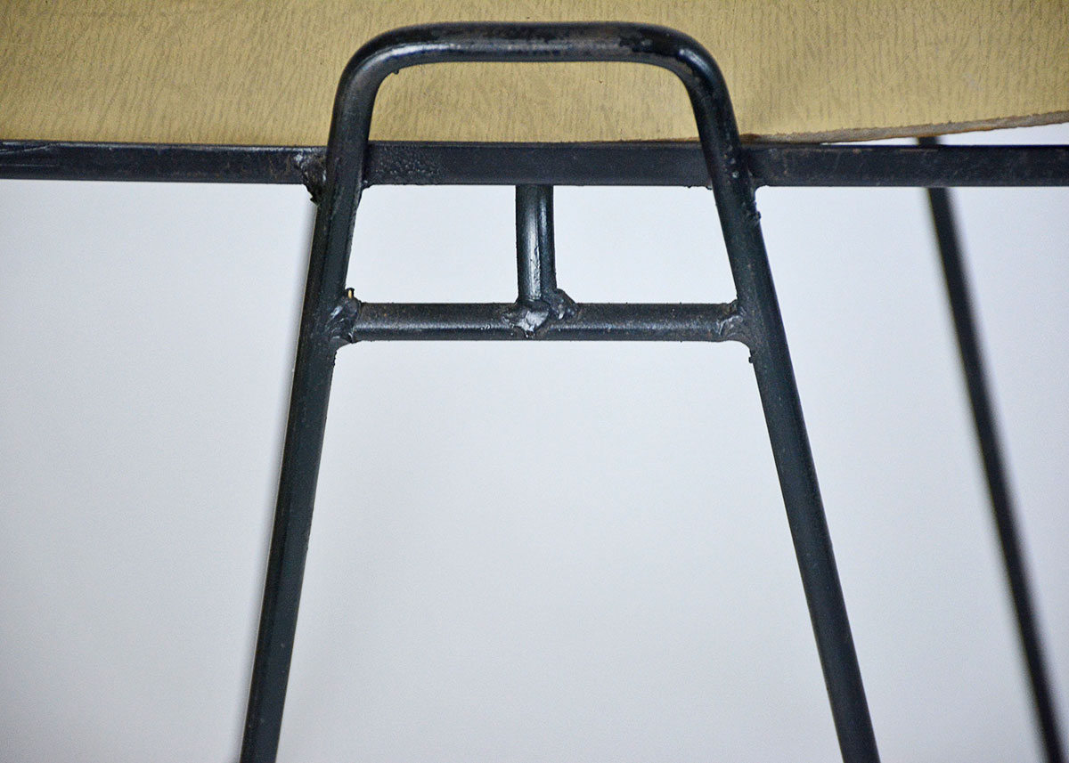 Pair of Mid-Century Black Metal Tables