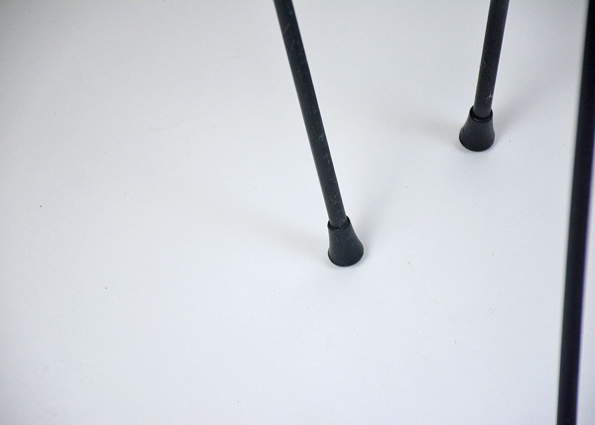 Pair of Mid-Century Black Metal Tables