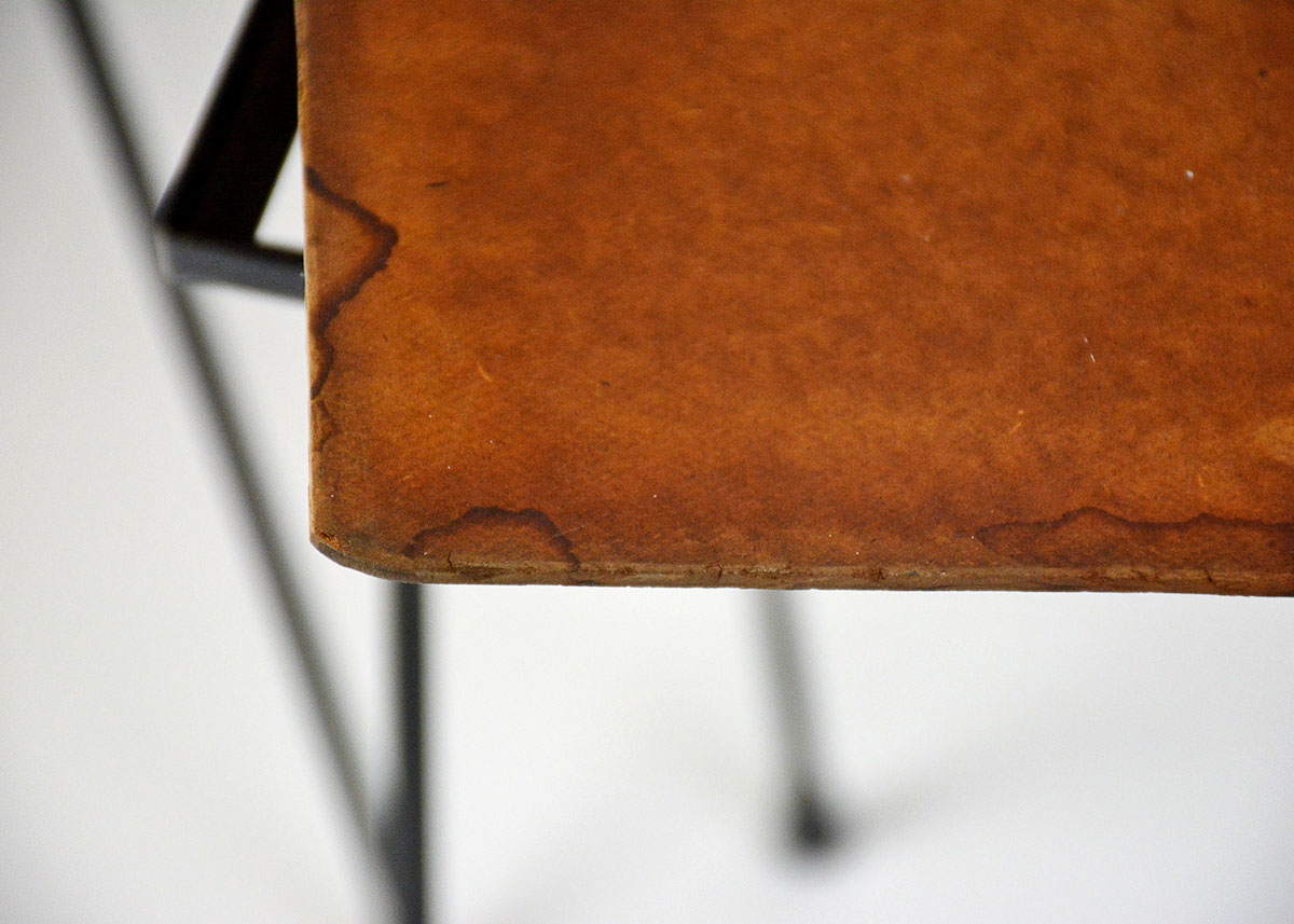 Pair of Mid-Century Black Metal Tables