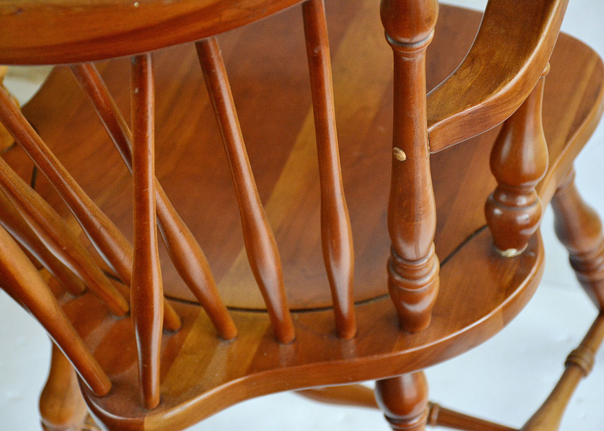 Windsor Style Wooden Arm Chair