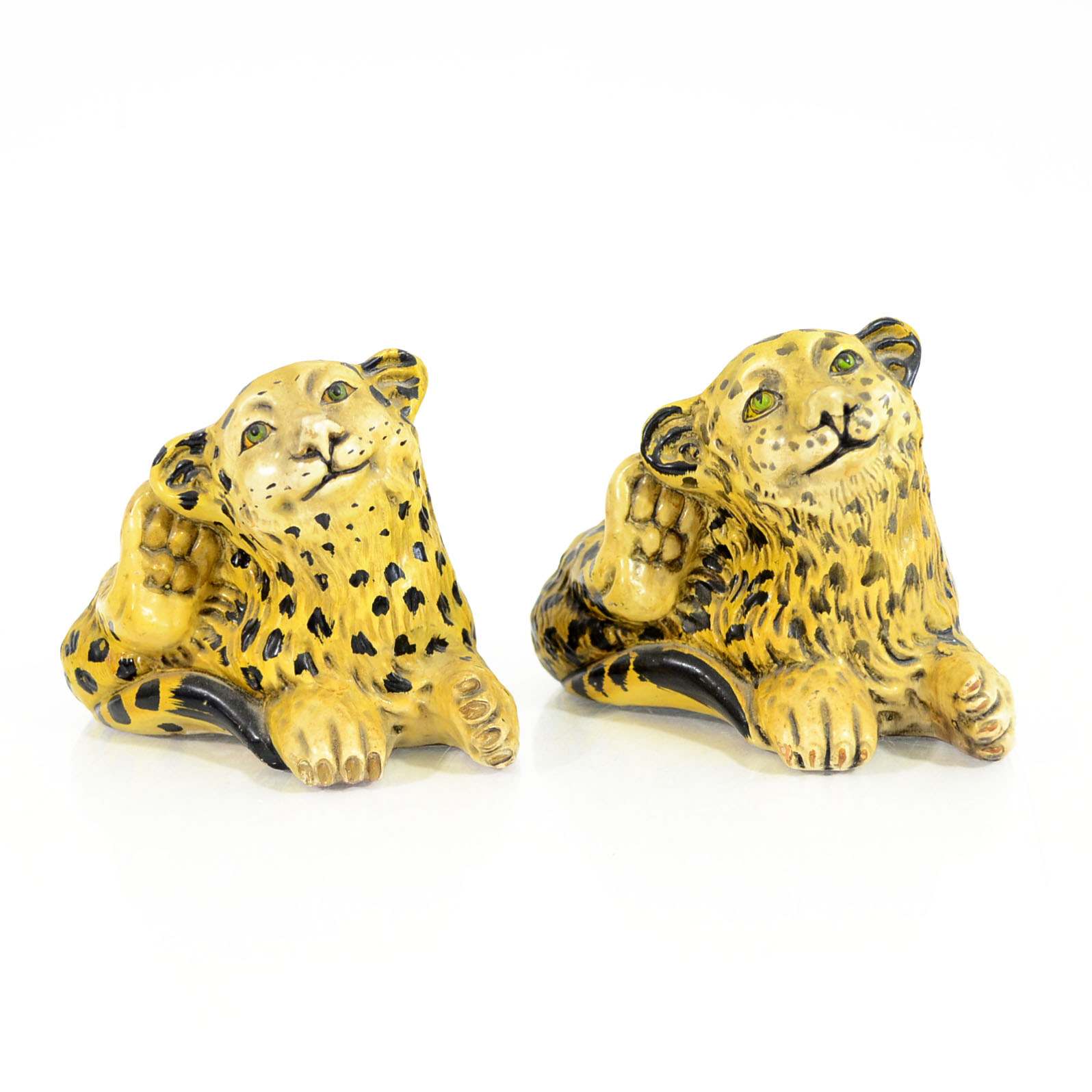 Pair of Leopard Figurines
