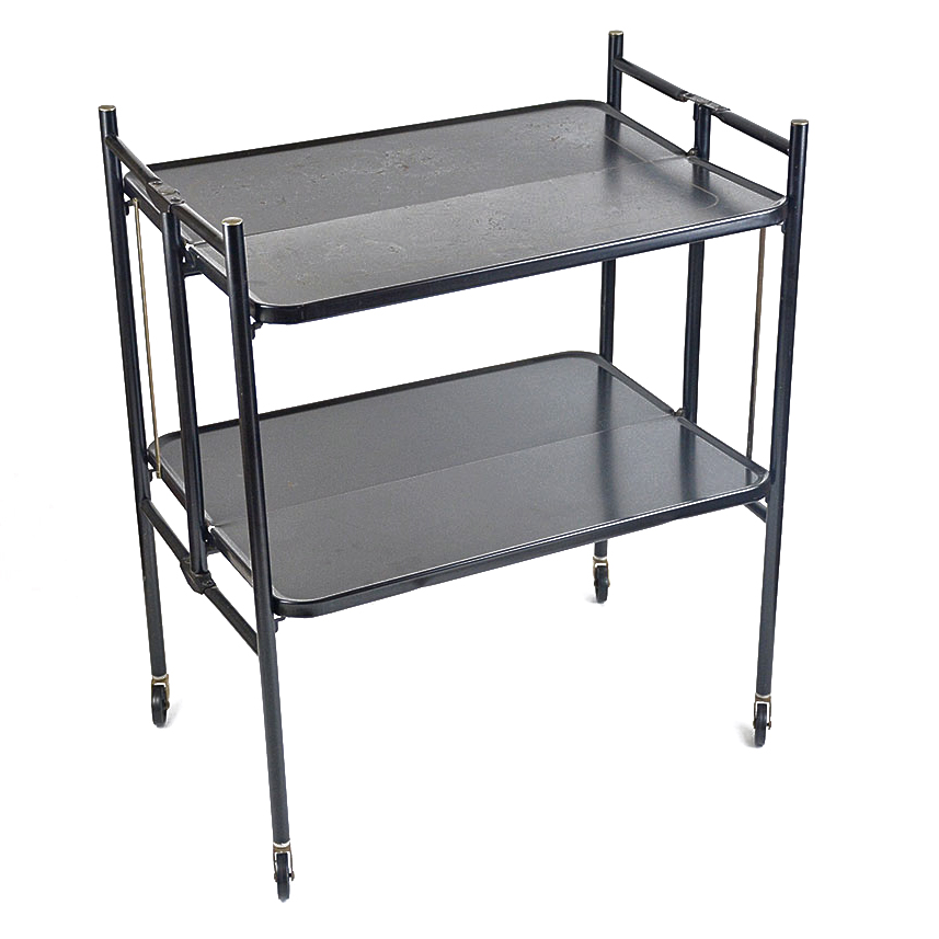 1960's Black Collapsible Cart by Relyon