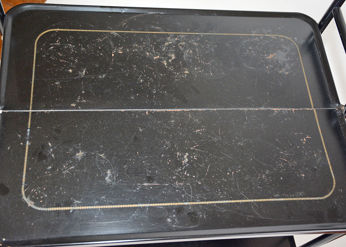 1960's Black Collapsible Cart by Relyon