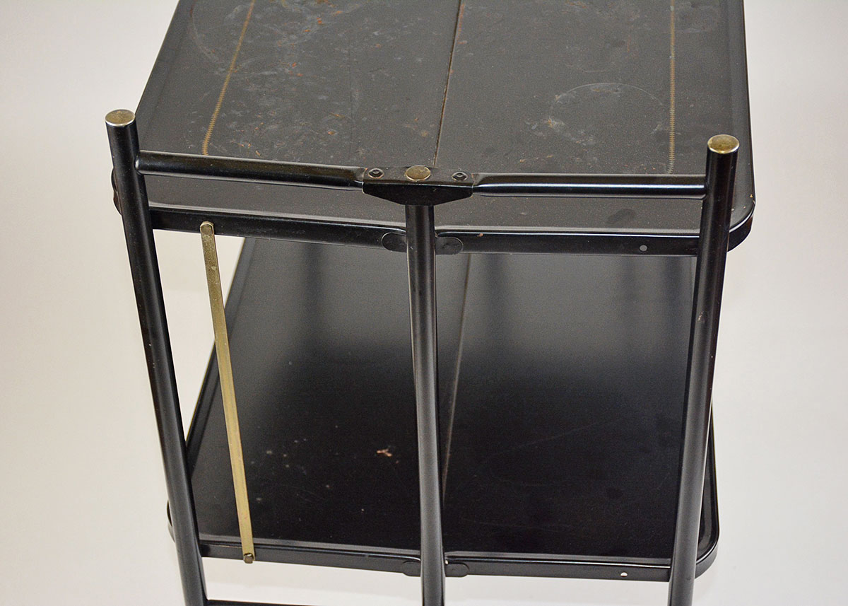 1960's Black Collapsible Cart by Relyon