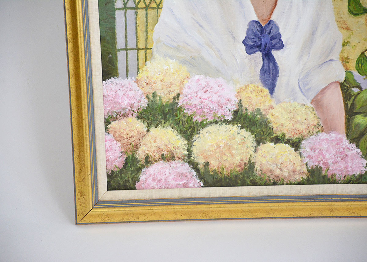 Framed and Signed Oil Painting by Florence Morguelan