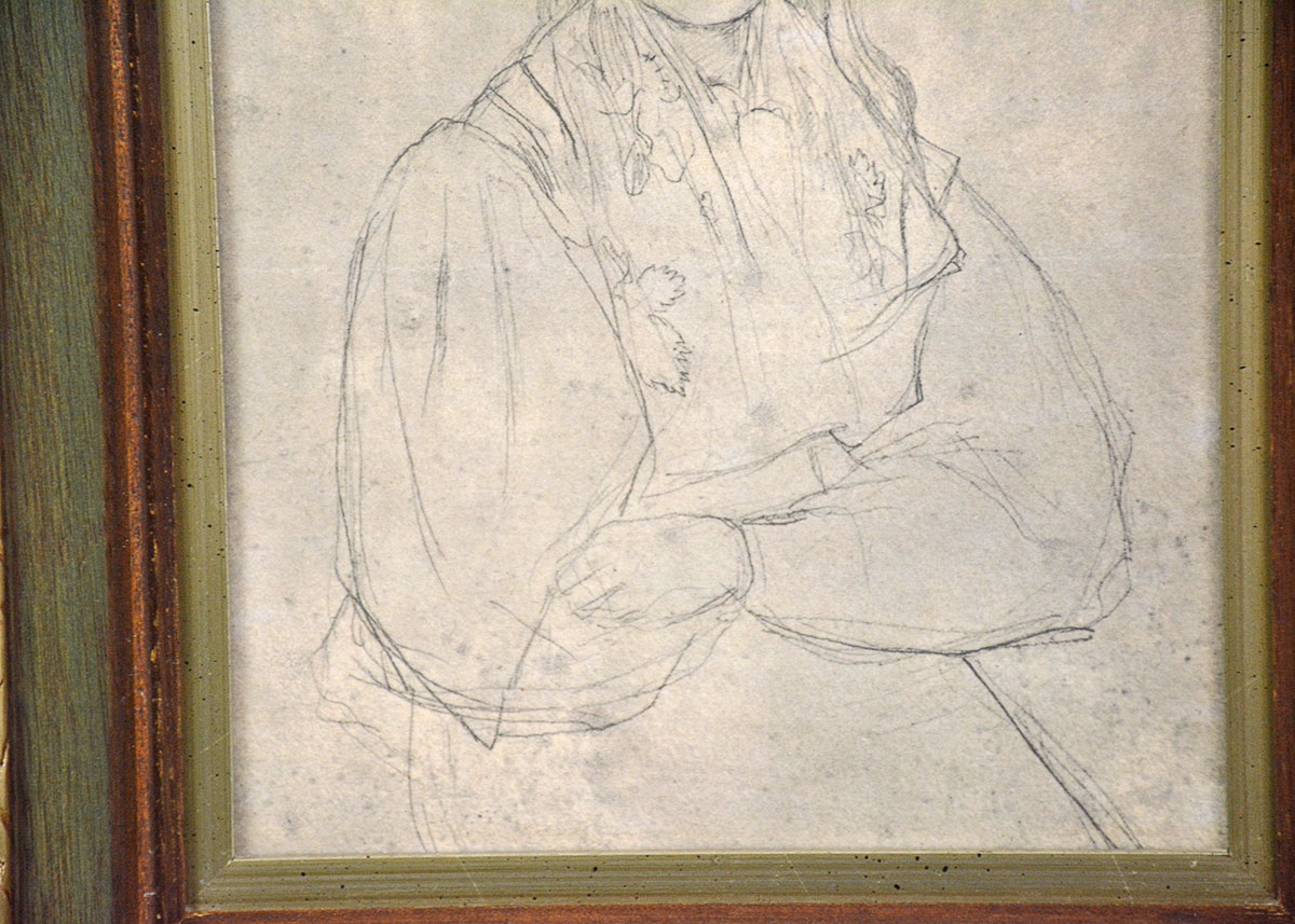 Framed Print of Petite Fille Au Beret by Jean Baptiste Camille Corot