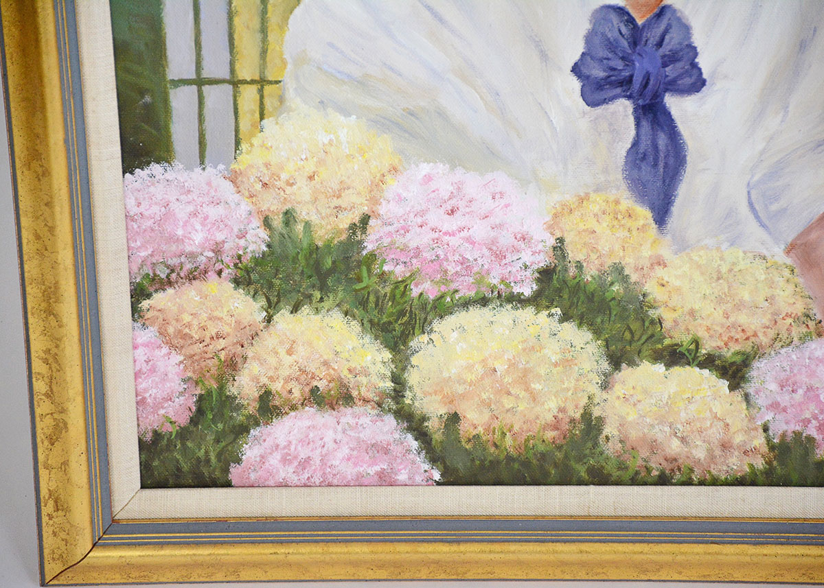 Framed and Signed Oil Painting by Florence Morguelan