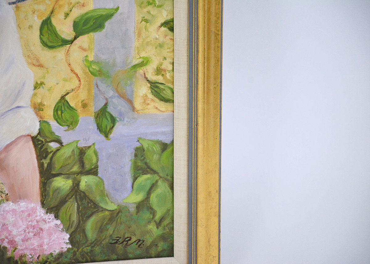 Framed and Signed Oil Painting by Florence Morguelan