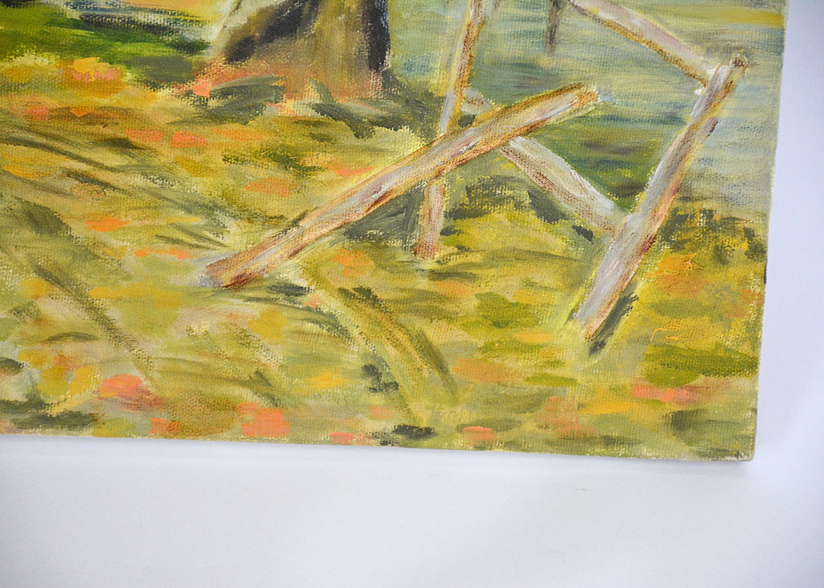 Landscape Oil on Canvas Painting by Florence Morguelan