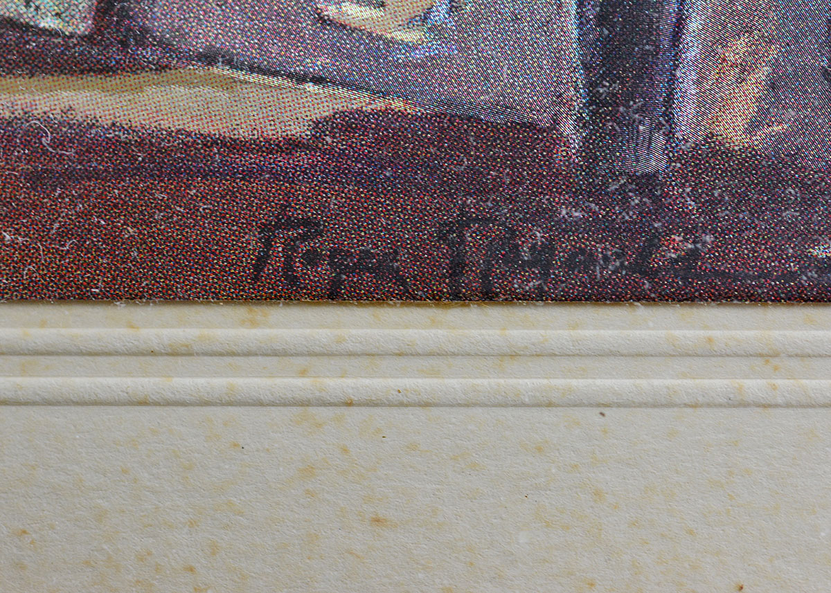 Pair of Framed Reflective Prints Depicting Street Scenes