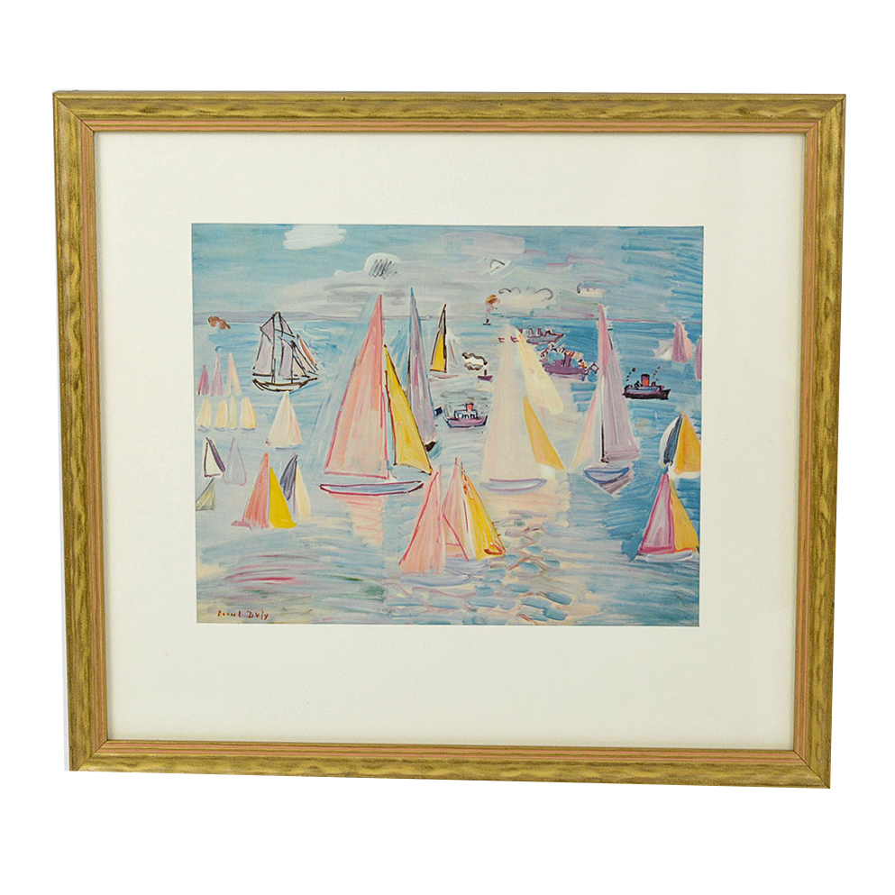 Framed Print of Raoul Dufy's "Regatta"