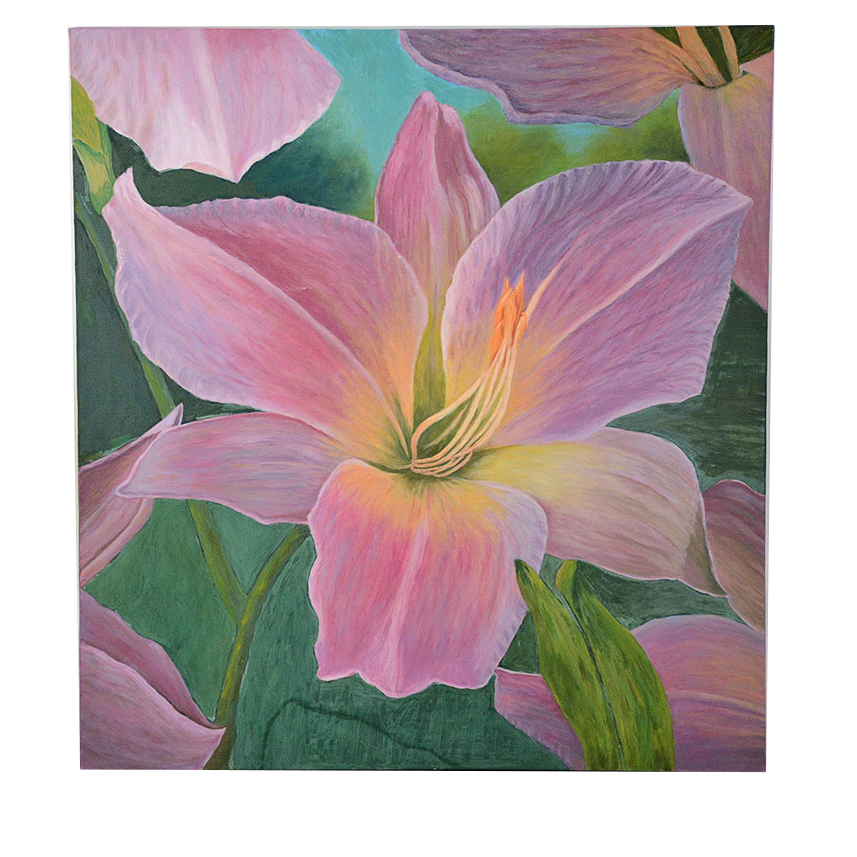 Floral Oil Painting on Canvas By Florence Morguelan