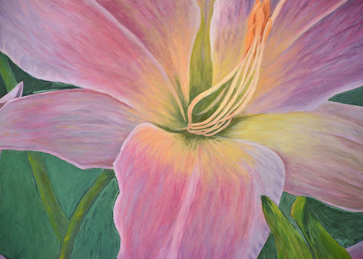 Floral Oil Painting on Canvas By Florence Morguelan