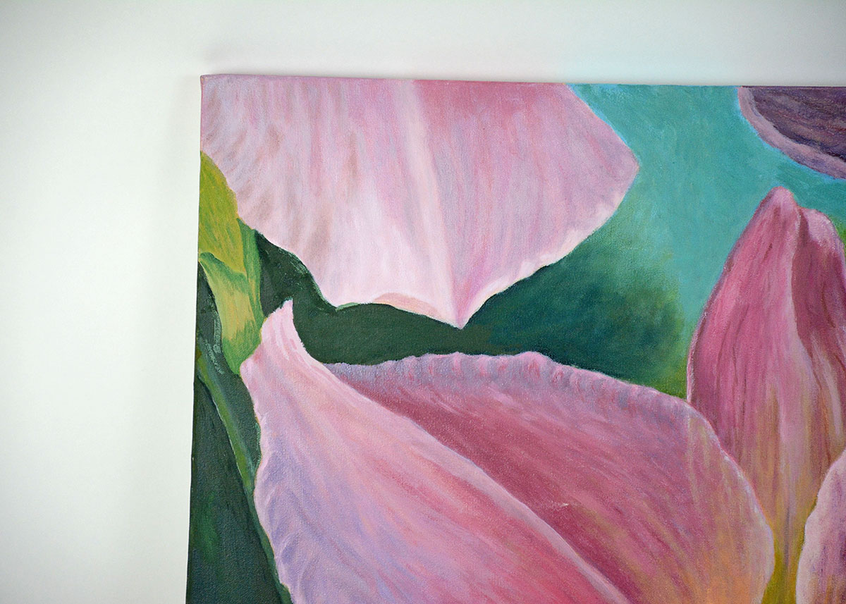 Floral Oil Painting on Canvas By Florence Morguelan
