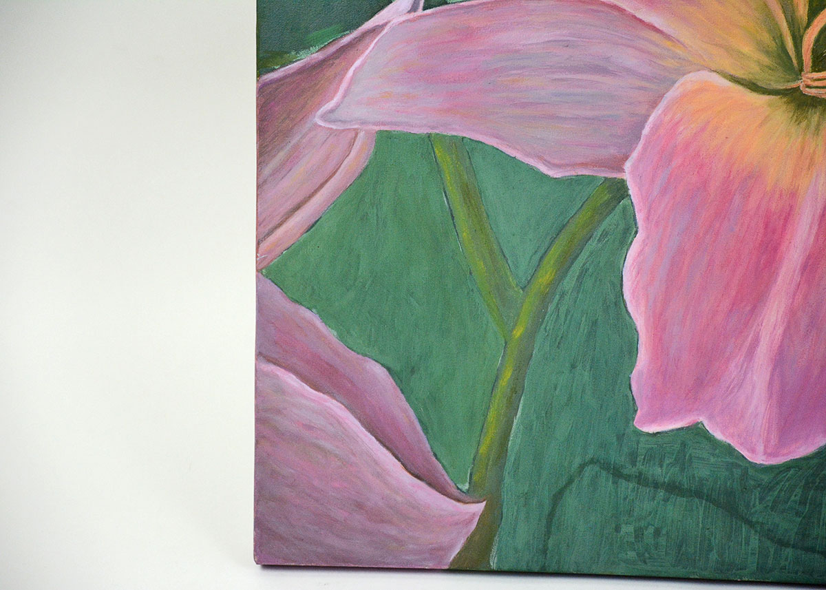 Floral Oil Painting on Canvas By Florence Morguelan