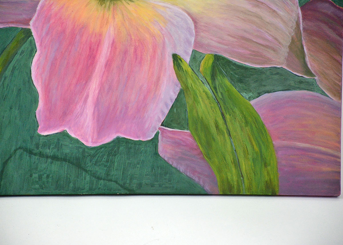 Floral Oil Painting on Canvas By Florence Morguelan
