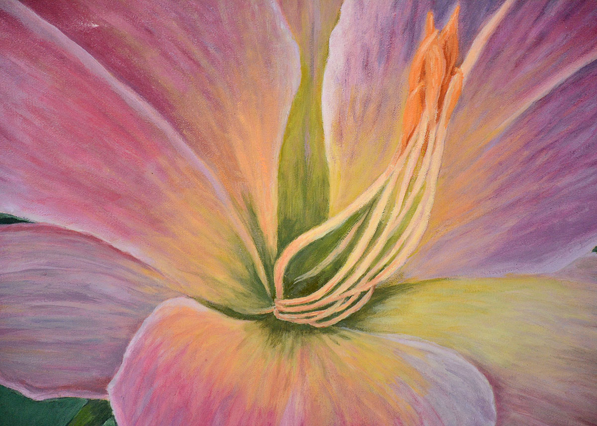 Floral Oil Painting on Canvas By Florence Morguelan