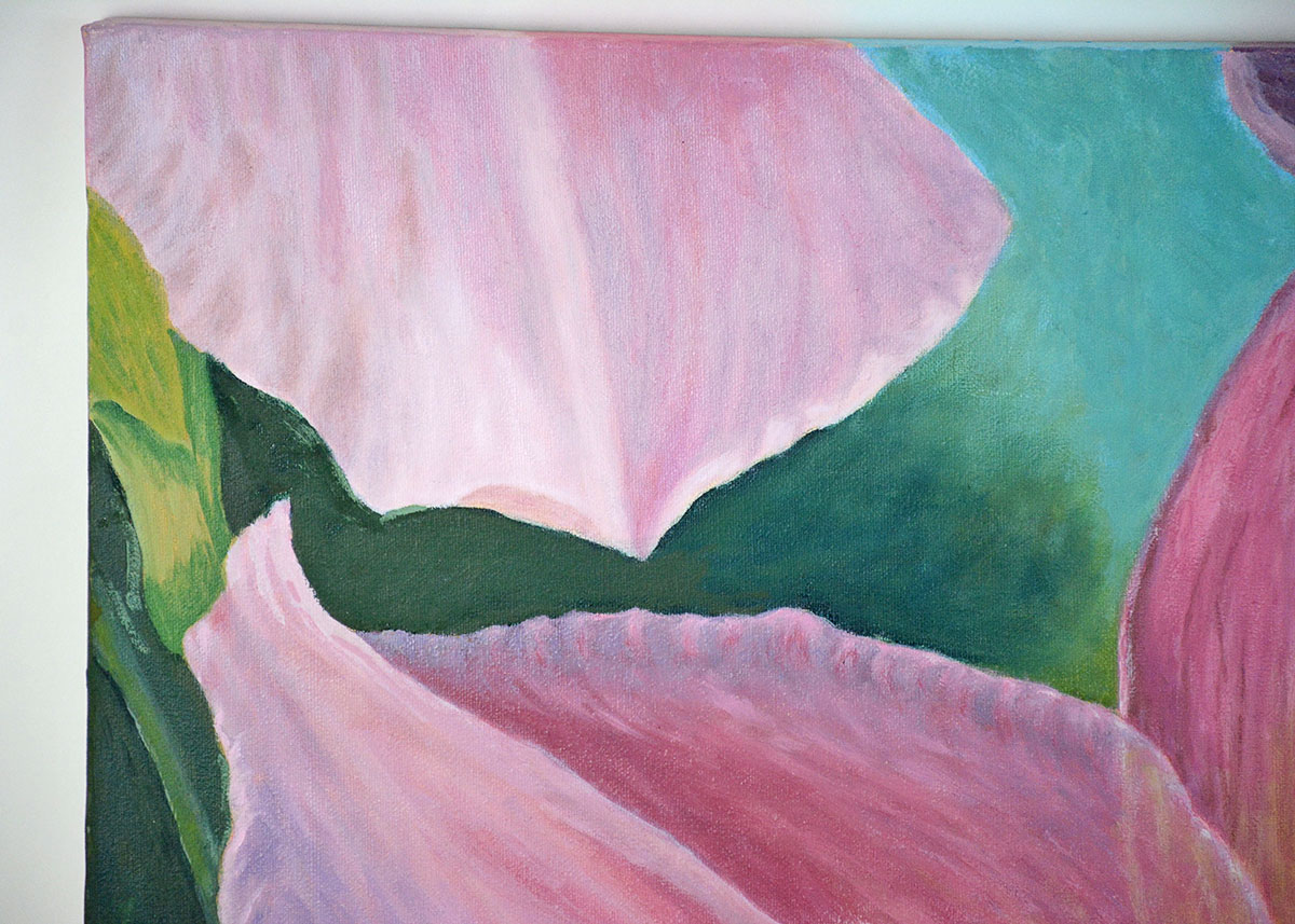 Floral Oil Painting on Canvas By Florence Morguelan