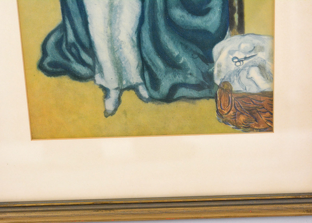 Framed Print Depicting Mary and Young Jesus